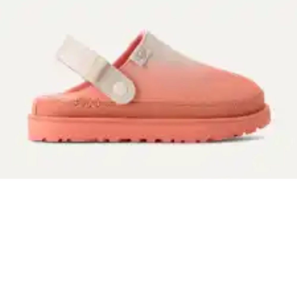 UGG Pink and Cream Mules